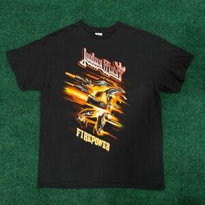 2000s JUDAS PRIEST FIREPOWER black graphic band tour t-shirt